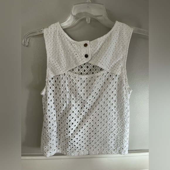 Michael Stars White Crop Tank Top - Picture 5 of 5